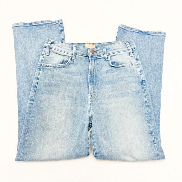 MOTHER Women's Straight Leg Jeans - Light Blue - Picture 4 of 9